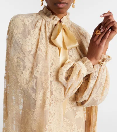 Zimmermann Como Lace Cape In Multi