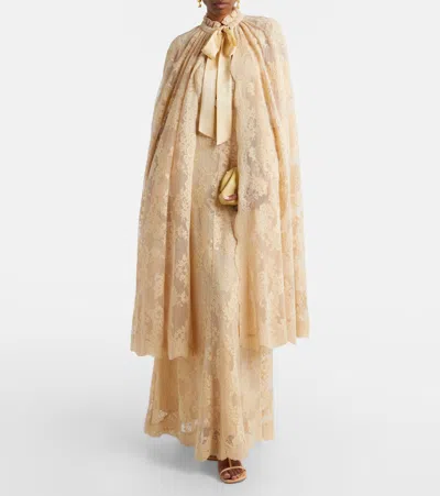 Zimmermann Como Lace Cape In Multi