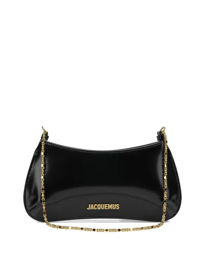 Jacquemus Ex 24hbaw00404ac18a01 Le Petit Bisou Chaine Shoulder Bags Black