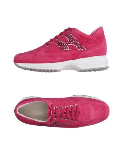 Hogan Trainers In Fuchsia