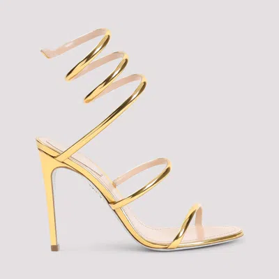 René Caovilla Heeled Sandals Rene Caovilla Woman Color Gold In Grey
