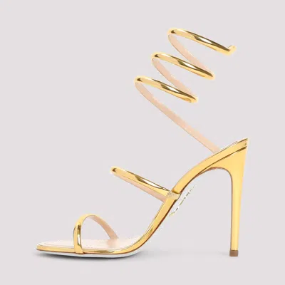 René Caovilla Heeled Sandals Rene Caovilla Woman Color Gold In Grey