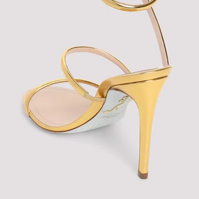 René Caovilla Heeled Sandals Rene Caovilla Woman Color Gold In Grey