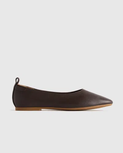 Quince Women's Italian Leather Glove Ballet Flat In Brown