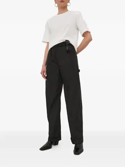 Herskind Elasticated Cargo Trousers In Black