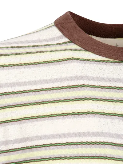 Brain Dead Striped T-shirt In Multi