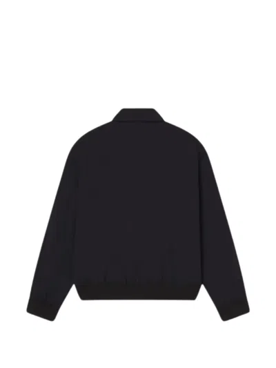 Frame Zip-up Wool Jacket In Black
