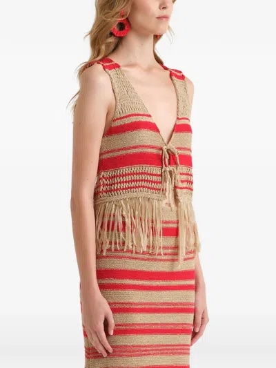 Maliparmi Stiped Waistcoat In Multi