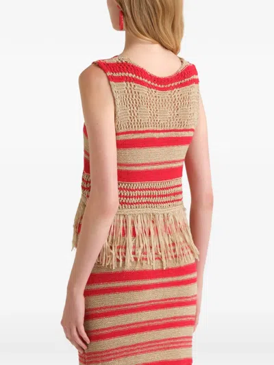 Maliparmi Stiped Waistcoat In Multi