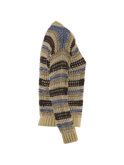 Weekend Max Mara Mesh-knit Jumper In Multi