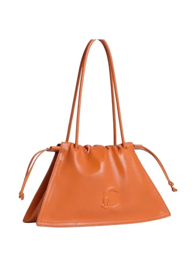 Coccinelle Medium Dulse Shoulder Bag In Orange