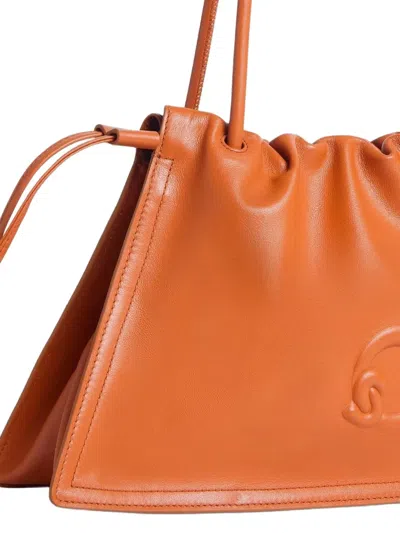 Coccinelle Medium Dulse Shoulder Bag In Orange