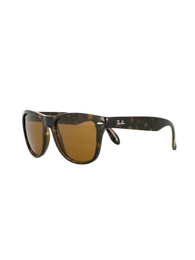 Ray Ban Wayfarer Sunglasses In Brown