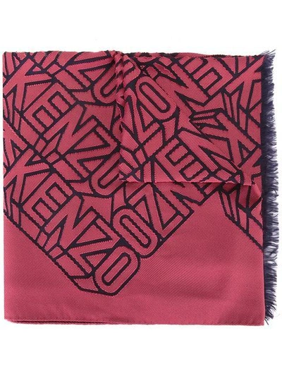 Shop Kenzo Flying  Scarf - Red