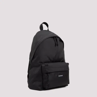 Balenciaga Urban Explorer Backpack With Front Zip Pocket In Black