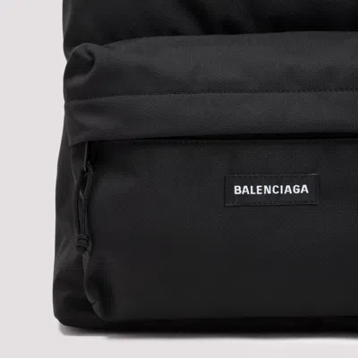 Balenciaga Urban Explorer Backpack With Front Zip Pocket In Black