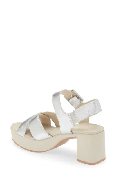 Naot Elite Platform Sandal In Silver