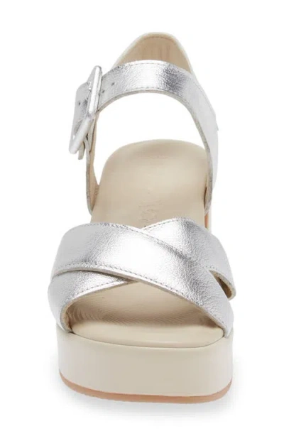 Naot Elite Platform Sandal In Silver