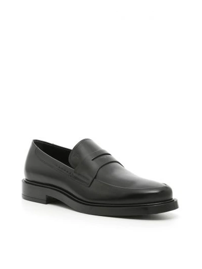 Tod's Leather Moccasins In Nero|nero