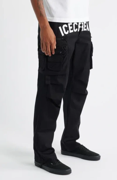 Icecream Coco Cargo Pants In Black