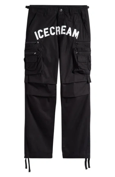Icecream Coco Cargo Pants In Black