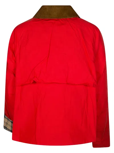 Barbour Mackworth Jacket With D-ring In Red