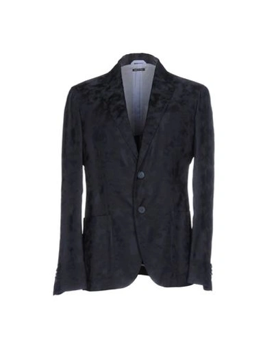 Giorgio Armani Suit Jackets In Dark Blue