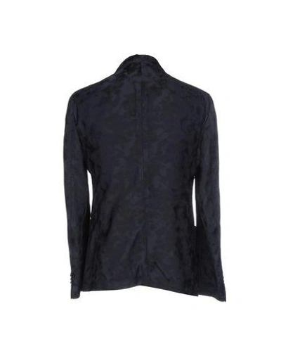 Shop Giorgio Armani Suit Jackets In Dark Blue