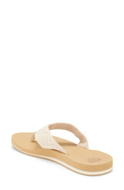 Reef Spring Woven Strap Flip Flop In Neutral