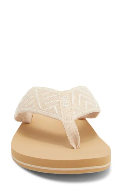 Reef Spring Woven Strap Flip Flop In Neutral