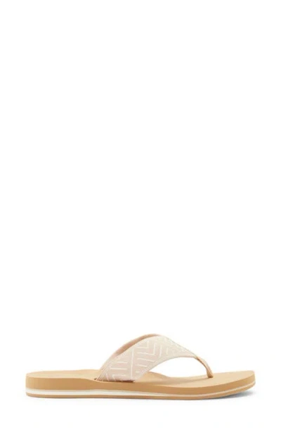 Reef Spring Woven Strap Flip Flop In Neutral