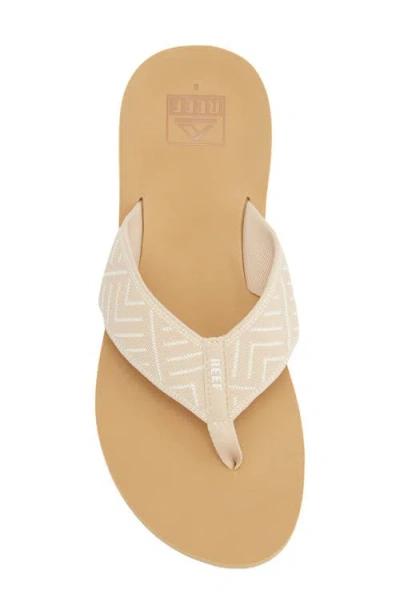 Reef Spring Woven Strap Flip Flop In Neutral
