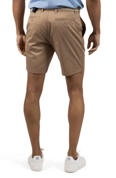 Tailorbyrd Stretch Cotton Performance Shorts In Neutral