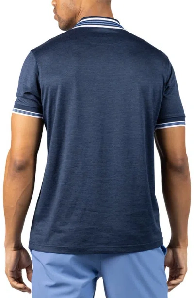 Tailorbyrd Performance Mesh Polo In Blue