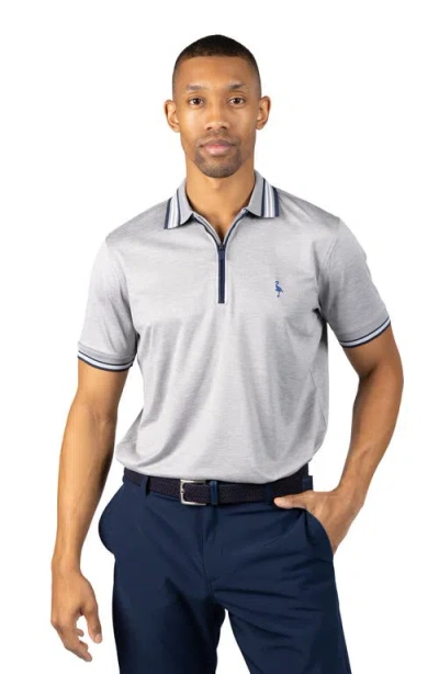 Tailorbyrd Performance Mesh Polo In Gray
