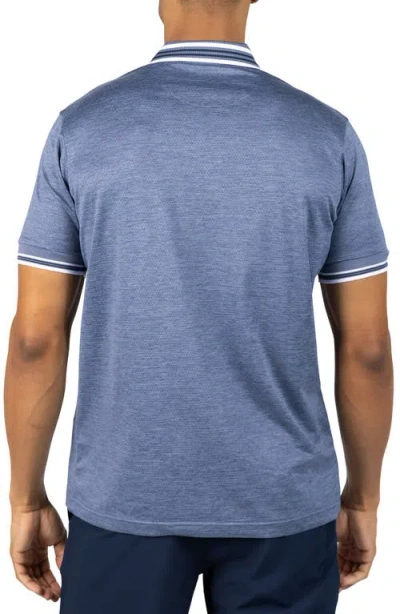 Tailorbyrd Performance Mesh Polo In Blue