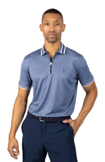 Tailorbyrd Performance Mesh Polo In Blue