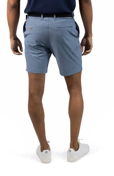 Tailorbyrd Grid Performance Shorts In Blue