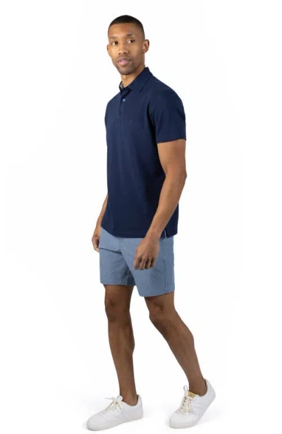 Tailorbyrd Grid Performance Shorts In Blue