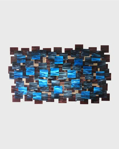 Karo Studios Electric Wall Sculpture In Blue