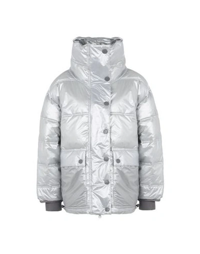 Adidas By Stella Mccartney Jackets In Silver