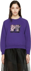 MARC JACOBS Purple Embroidered MTV Pullover