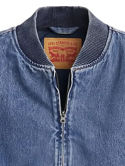 Levi's Sansome Zip-pocket Gilet In Blue