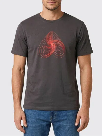Moose Knuckles Graphic-print T-shirt In Brown