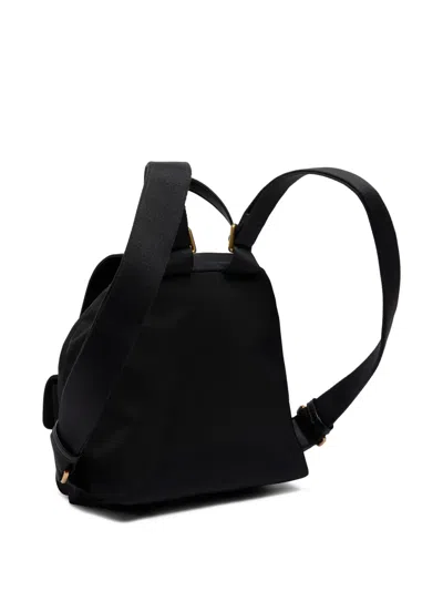 Pinko Flap-pockets Backpack In Black