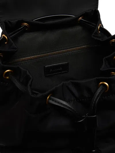 Pinko Flap-pockets Backpack In Black