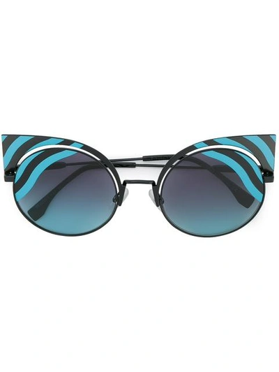 Fendi Hypnoshine Cat-eye Sunglasses In Blue