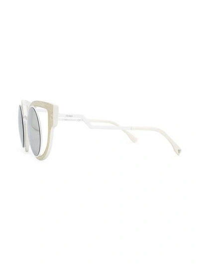 Shop Fendi Glitter Paradeyes Sunglasses