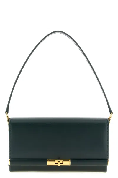 Dolce & Gabbana Marlene Rectangular Shoulder Bag Gold Tone Hardware In Green