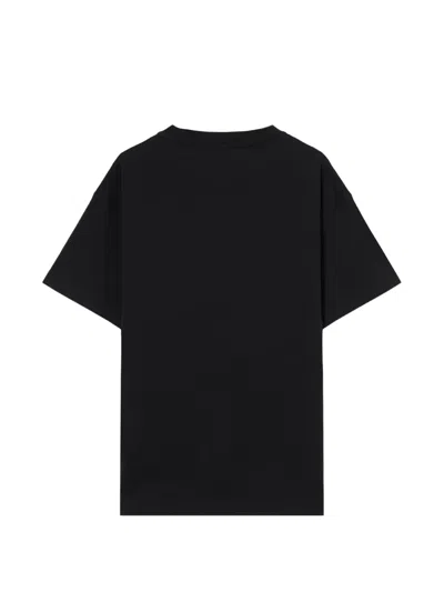 Palm Angels Men Black Neck Logo T-shirt, Xs Luxury T-shirts For Men Darveys